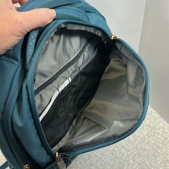 THE NORTH FACE Women’s Jester Luxe Backpack Space Blue Rose Gold Metallic NWT - Picture 10 of 12